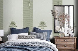 Обои KTE08023 фото в интерьере спальни превью