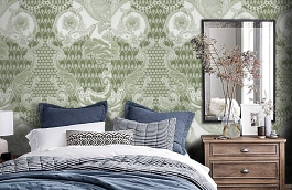 Обои KTE08024 фото в интерьере спальни превью