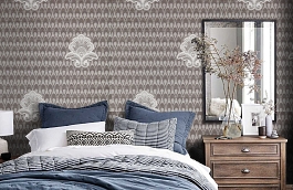 Обои KTE08025 фото в интерьере спальни превью