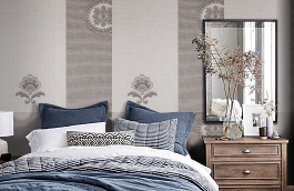 Обои KTE08026 фото в интерьере спальни превью