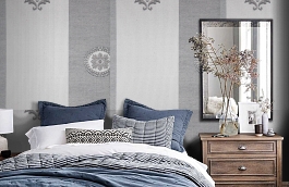 Обои KTE08029 фото в интерьере спальни превью