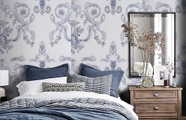 Обои 9250-B1 фото в интерьере спальни превью