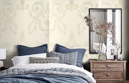 Обои 9250-E1 фото в интерьере спальни превью