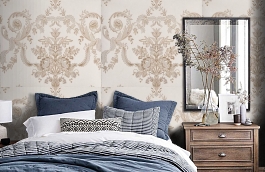 Обои 9250-M1 фото в интерьере спальни превью