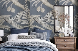 Обои F75.0002.A80 IZA A-80 фото в интерьере спальни превью