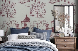 Обои F75.0002.C04 IZA C-04 фото в интерьере спальни превью