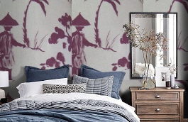 Обои F75.0002.C08 IZA C-08 фото в интерьере спальни превью