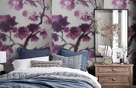 Обои F75.0004.B30 TOILE.39467 фото в интерьере спальни превью