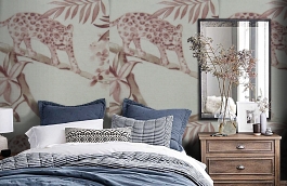 Обои F75.0006.C03 RODIN C-03 фото в интерьере спальни превью