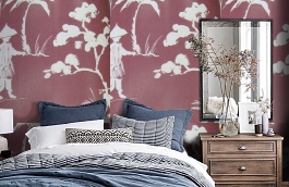 Обои F75.0006.C05 RODIN C-05 фото в интерьере спальни превью