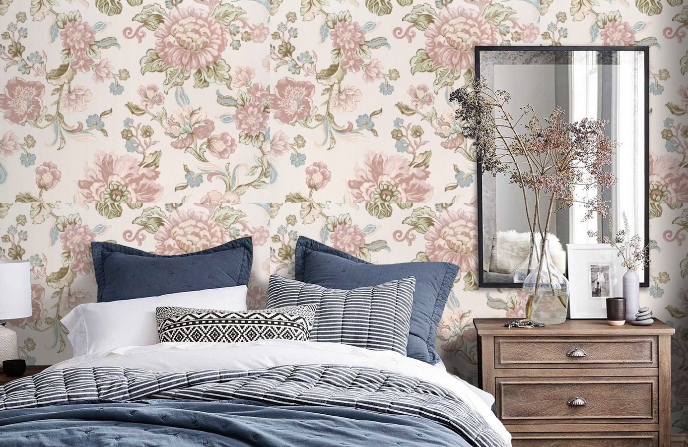 Обои 220460 фото в интерьере спальни