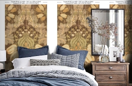 Обои MRV-02-3 фото в интерьере спальни превью