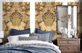 Обои MRV-02-4 фото в интерьере спальни превью