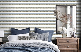 Обои DLR53611B фото в интерьере спальни превью