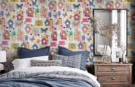 Обои 66374567 фото в интерьере спальни превью