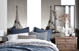 Обои HTD17301 фото в интерьере спальни превью