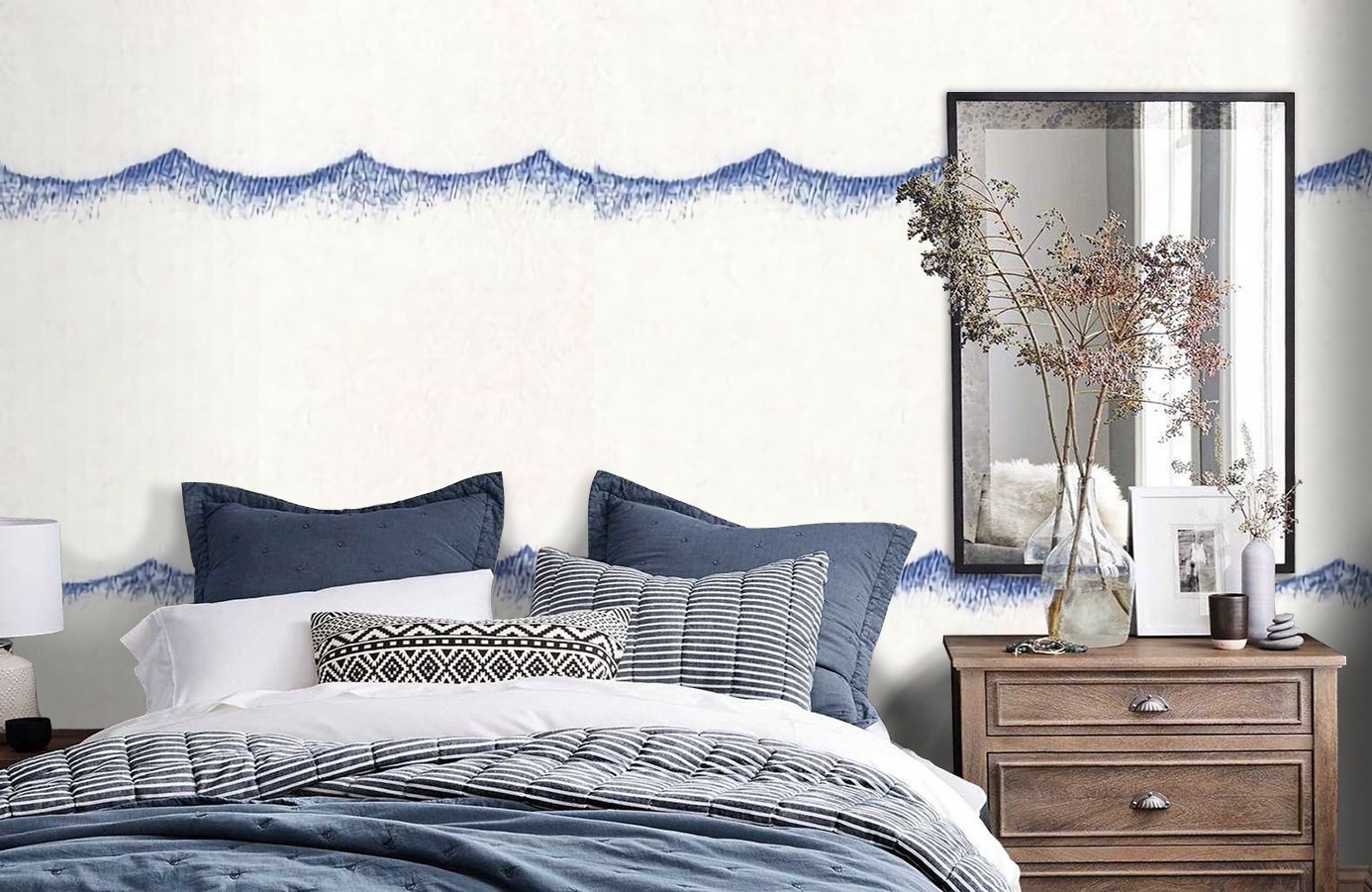 Обои MLW29966502 фото в интерьере спальни