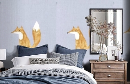 Обои MLW80006433 фото в интерьере спальни превью