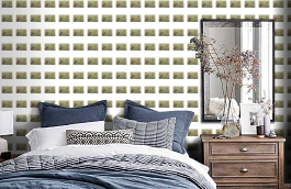 Обои DLR53531B фото в интерьере спальни превью