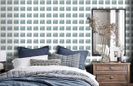 Обои DLR53532B фото в интерьере спальни превью