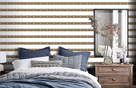 Обои PUR44582B фото в интерьере спальни превью