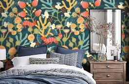 Обои 1482 фото в интерьере спальни превью