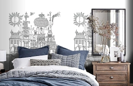 Обои 6274 фото в интерьере спальни превью