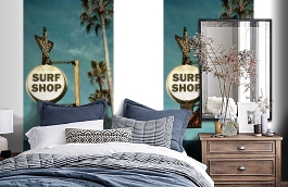 Обои MD902011 фото в интерьере спальни превью