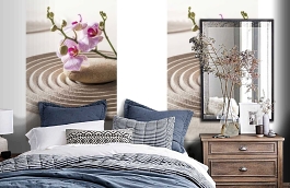 Обои MD902014 фото в интерьере спальни превью