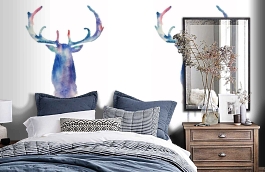 Обои MD902020 фото в интерьере спальни превью