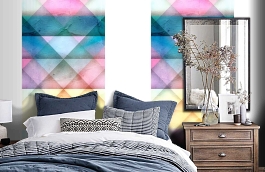 Обои MD902021 фото в интерьере спальни превью