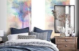 Обои MD902022 фото в интерьере спальни превью