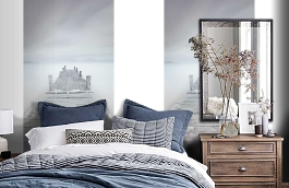 Обои MD902026 фото в интерьере спальни превью