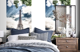 Обои MD902028 фото в интерьере спальни превью