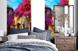 Обои MD902033 фото в интерьере спальни превью