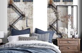 Обои MD902039 фото в интерьере спальни превью