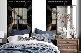 Обои MD902041 фото в интерьере спальни превью