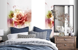 Обои MD902042 фото в интерьере спальни превью