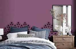 Обои DM205-2 фото в интерьере спальни превью