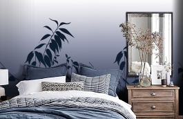 Обои DM208-1 фото в интерьере спальни превью