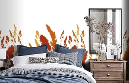 Обои DM220-2 фото в интерьере спальни превью