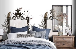 Обои P010201-4 фото в интерьере спальни превью