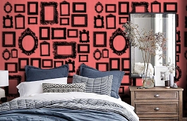 Обои P010604-4 фото в интерьере спальни превью