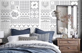 Обои P010701-4 фото в интерьере спальни превью