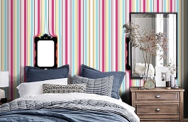 Обои P010801-4 фото в интерьере спальни превью