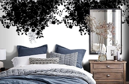 Обои P030602-4 фото в интерьере спальни превью