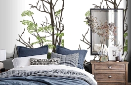 Обои P031803-4 фото в интерьере спальни превью