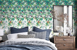 Обои P032301-4 фото в интерьере спальни превью