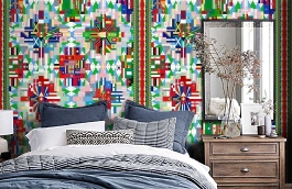 Обои P111902-4 фото в интерьере спальни превью