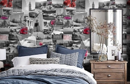 Обои P112301-4 фото в интерьере спальни превью